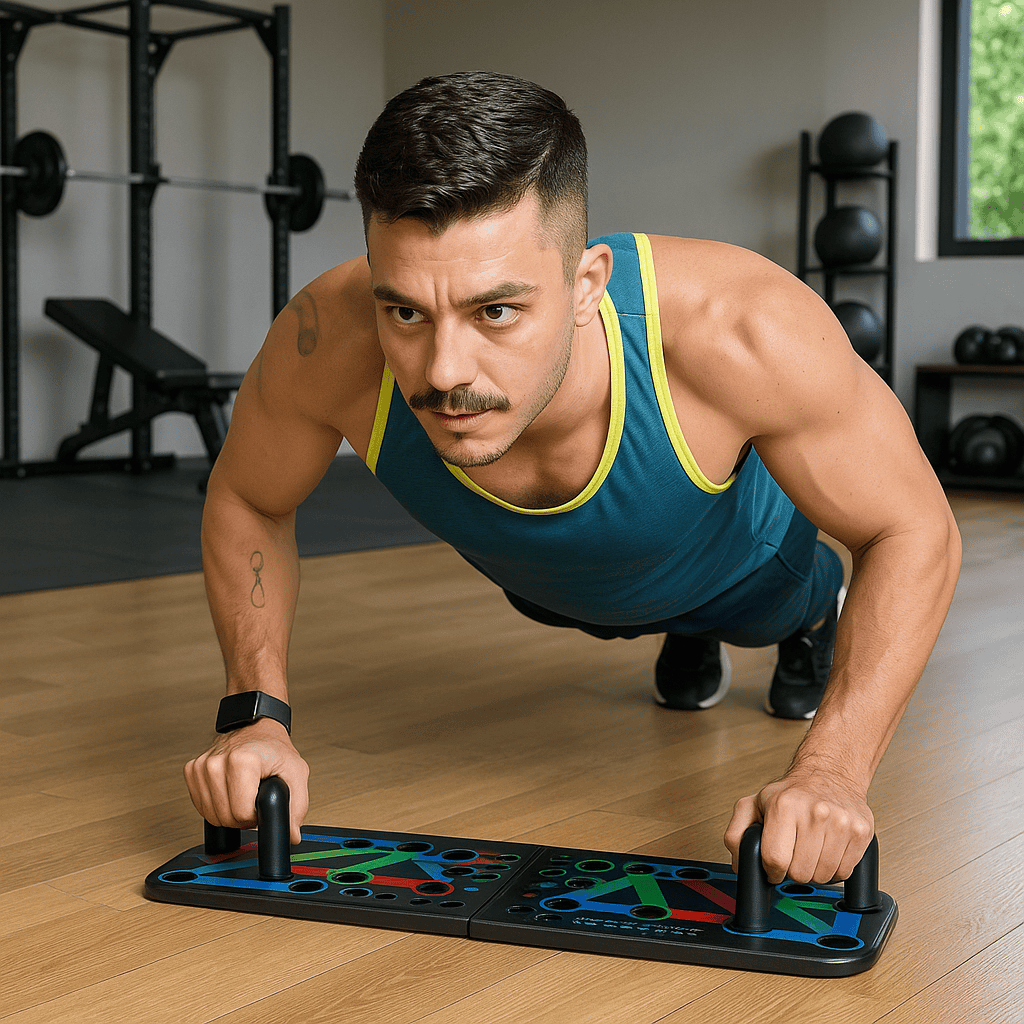 Rep&Rage Smart Foldable Push-Up Board with Sensor – Perfect for Home Workouts & Busy Lives