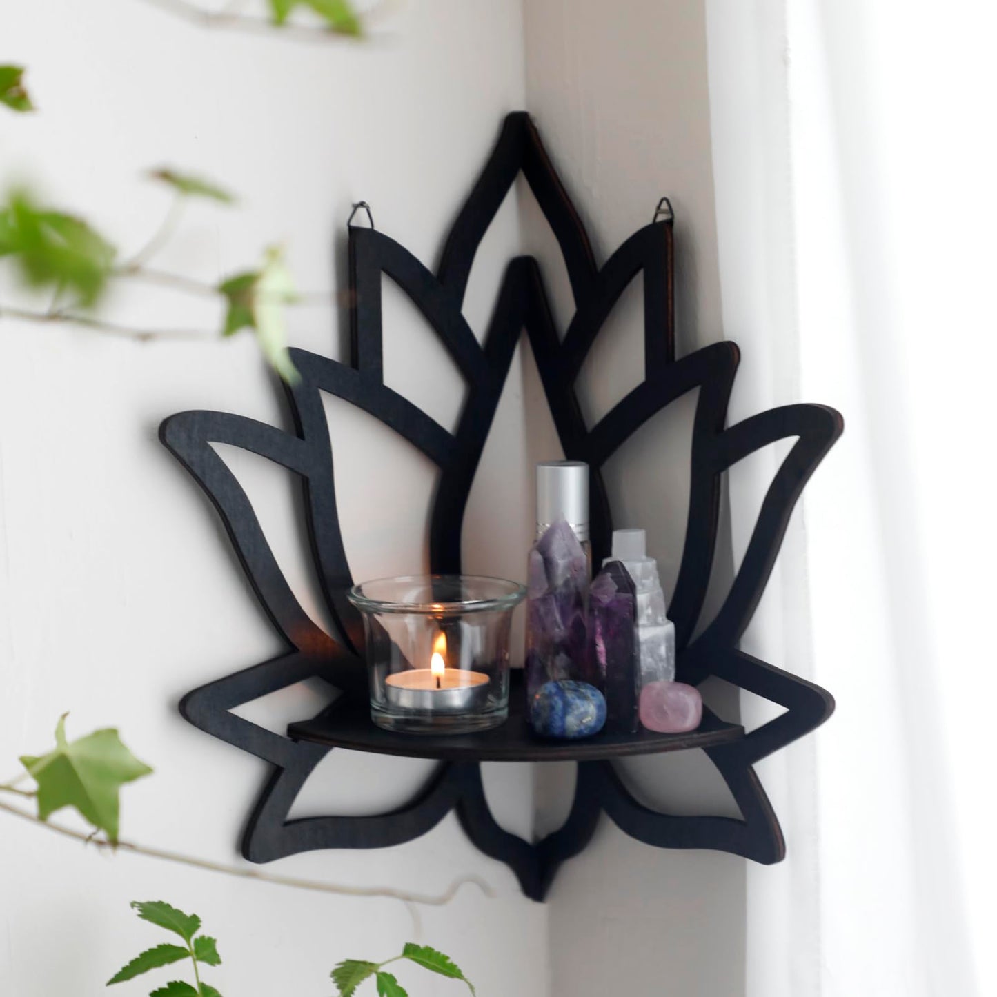Lotus Shaped Wall Shelf